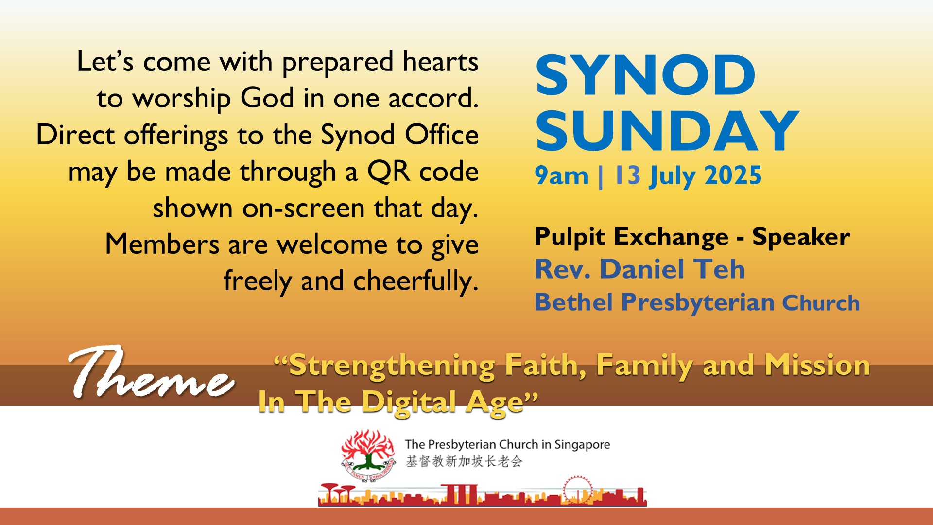 synod sunday ES
